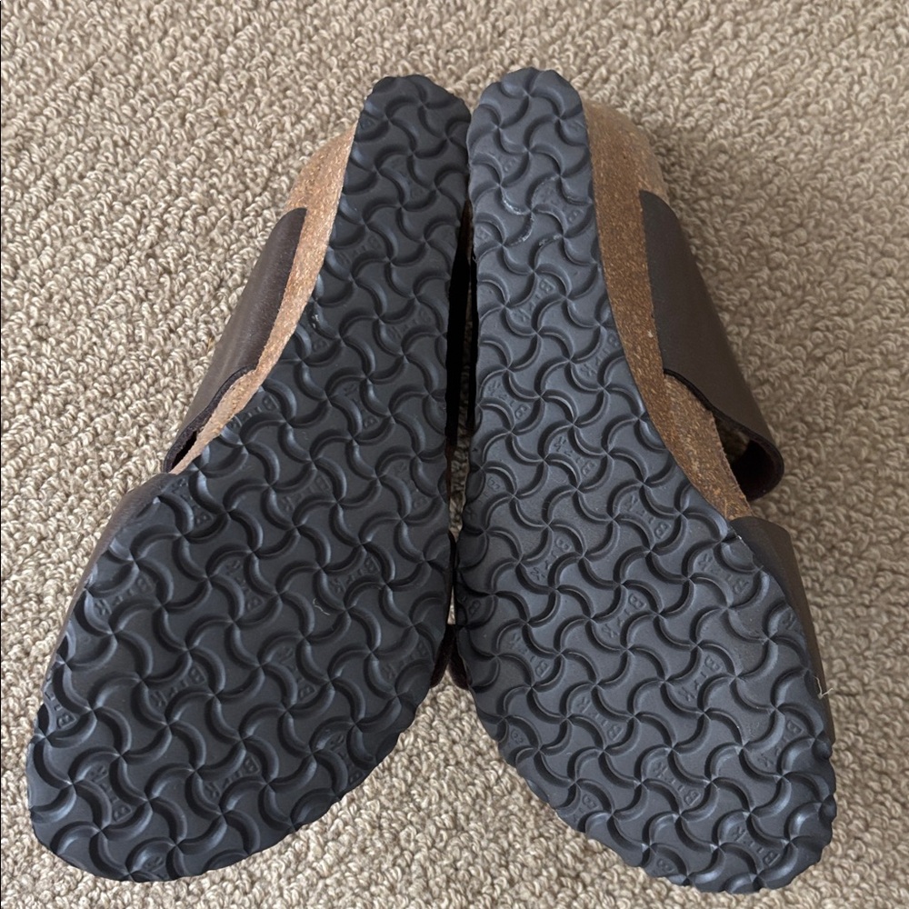 Birkenstock Papillio Dorothy Wedge Sandal Brown Bronze with Buckle Size 10 - Picture 6 of 11